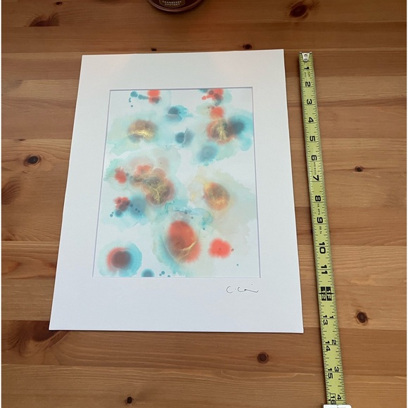New Original Signed Artwork Alcohol Ink on Paper 155 - Picture 5 of 5